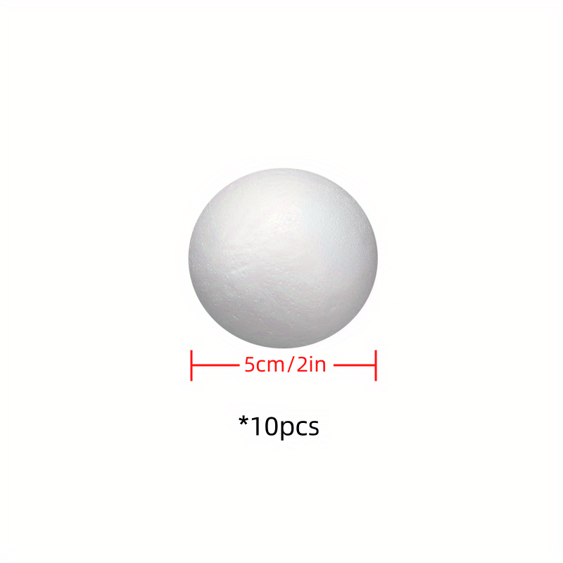 8 inch (20 cm) Smooth Foam Ball for Crafts, School and Modeling Projects