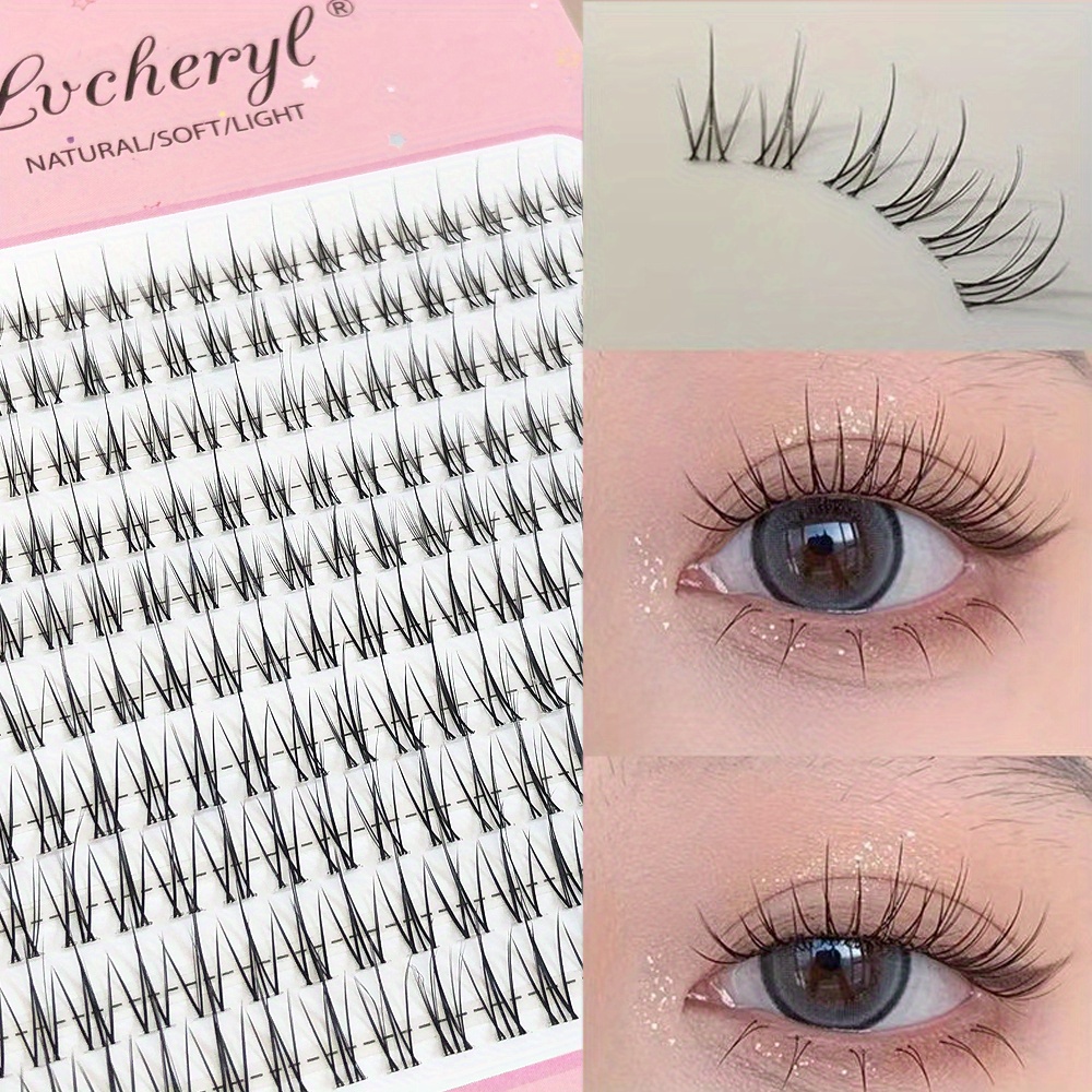 Cluster Lash Extension Kit Fluffy C Curling Segmented Mixed - Temu ...