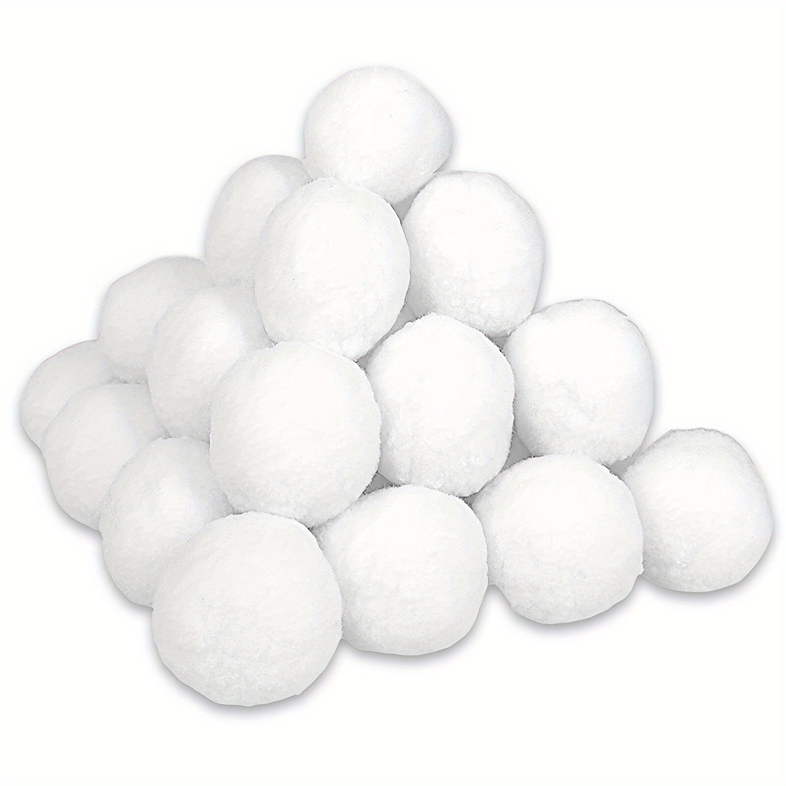  100 Pack Indoor Snowballs Fight Set, Fake Snowballs for Kids  Indoor, Artificial Snowballs Christmas Tree Decoration, Plush Snowball  Fight Balls for Kids Adults Indoor and Outdoor Snow Fight Game : Home