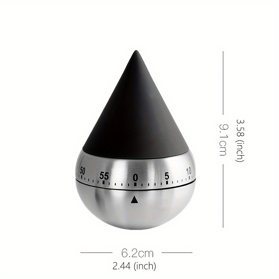 1pc Kitchen Timer Magnetic 60 Minutes Mechanical Timer Stopwatch Alarm Clock