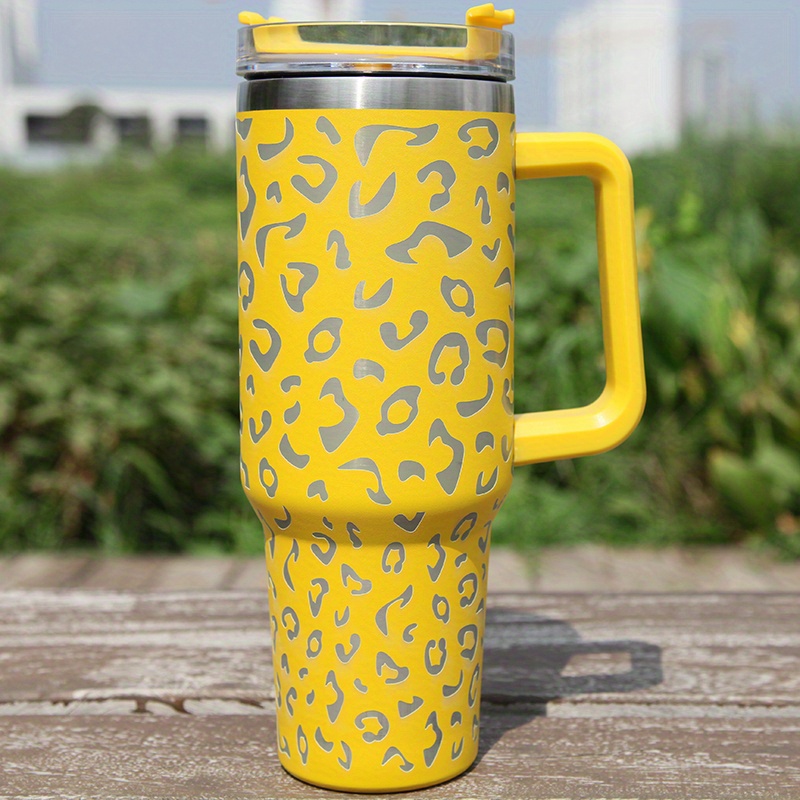 Handle Insulated Cup- Yellow (40oz)