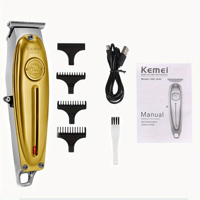 Kemei/km 1931 Professional Hair Clipper Hollowed Blade - Temu
