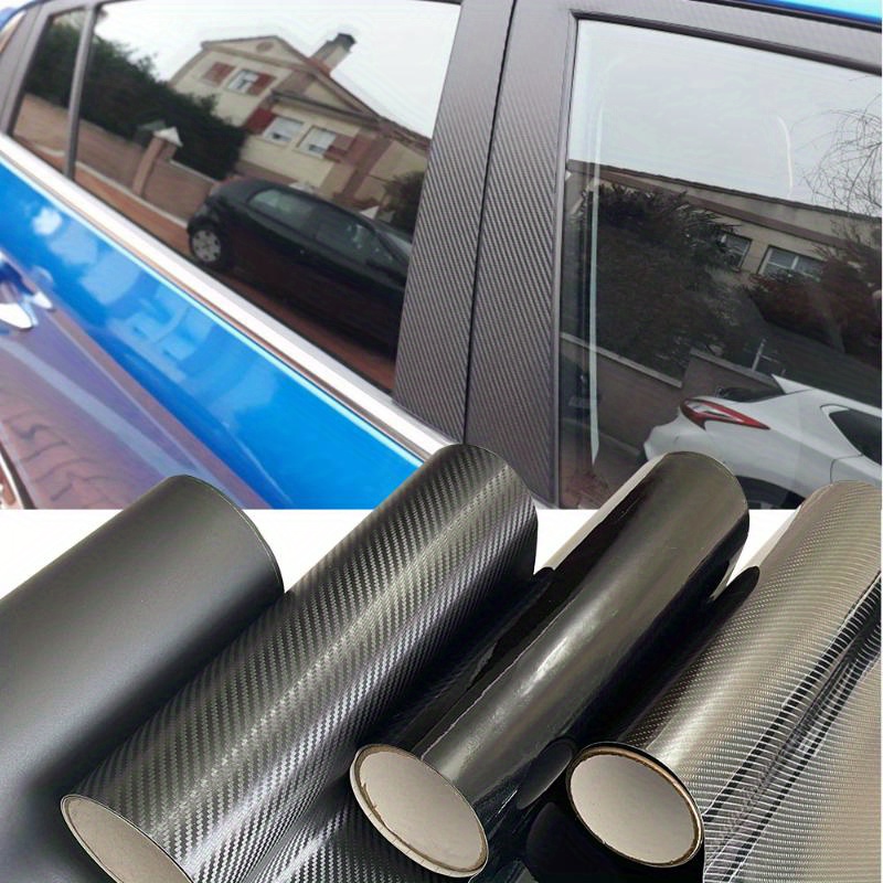 3d Carbon Fiber Vinyl Car Wrap Sheet Roll Film Car Stickers - Temu