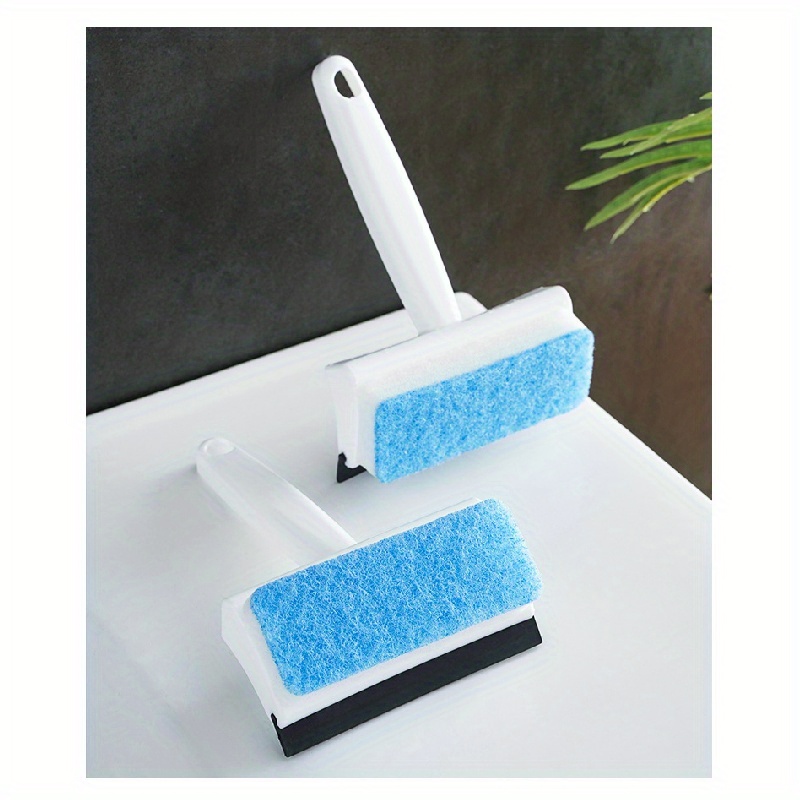 Plastic Bathroom Cleaning Brush With Wiper 2 In 1
