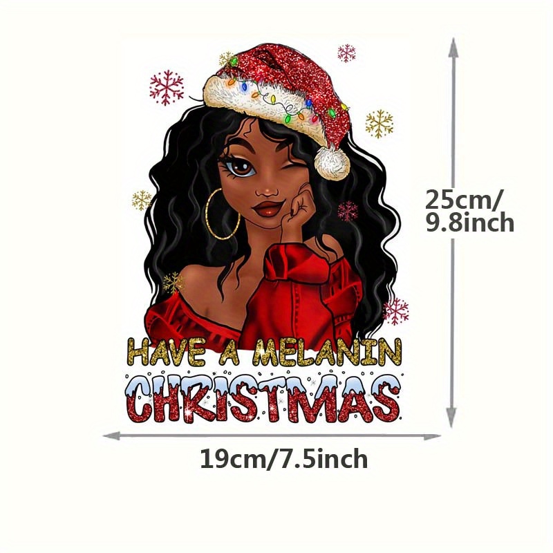 Custom Iron On logo Patches Afro Black Women Christmas Quotes Jesus Best  Gift Ever I Run On Cofffee Christmas Cheer DTF Transfer - AliExpress