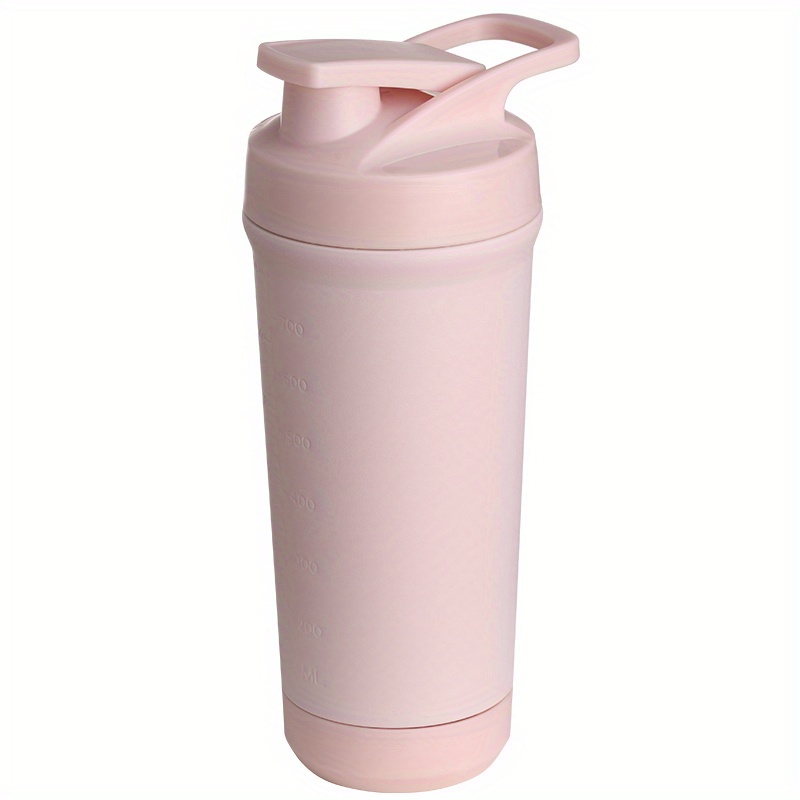 Vaso mezclador de proteínas, suplementos deportivos, con bola mezcladora,  batido de fitness, taza de agua portátil, 500 ml, color rosa : :  Salud y cuidado personal