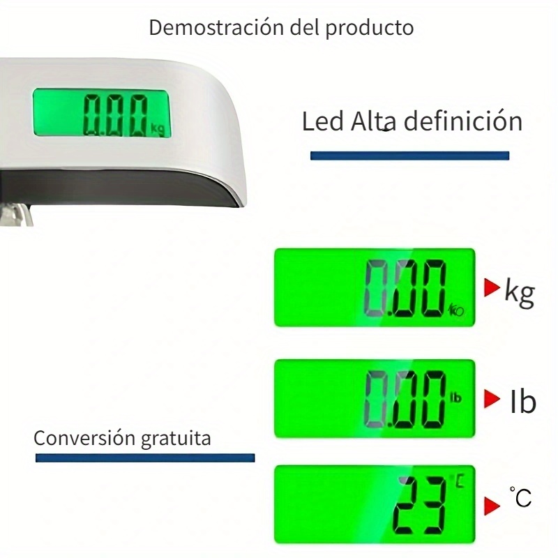 Báscula de equipaje peso digital para accesorios de viaje - Temu