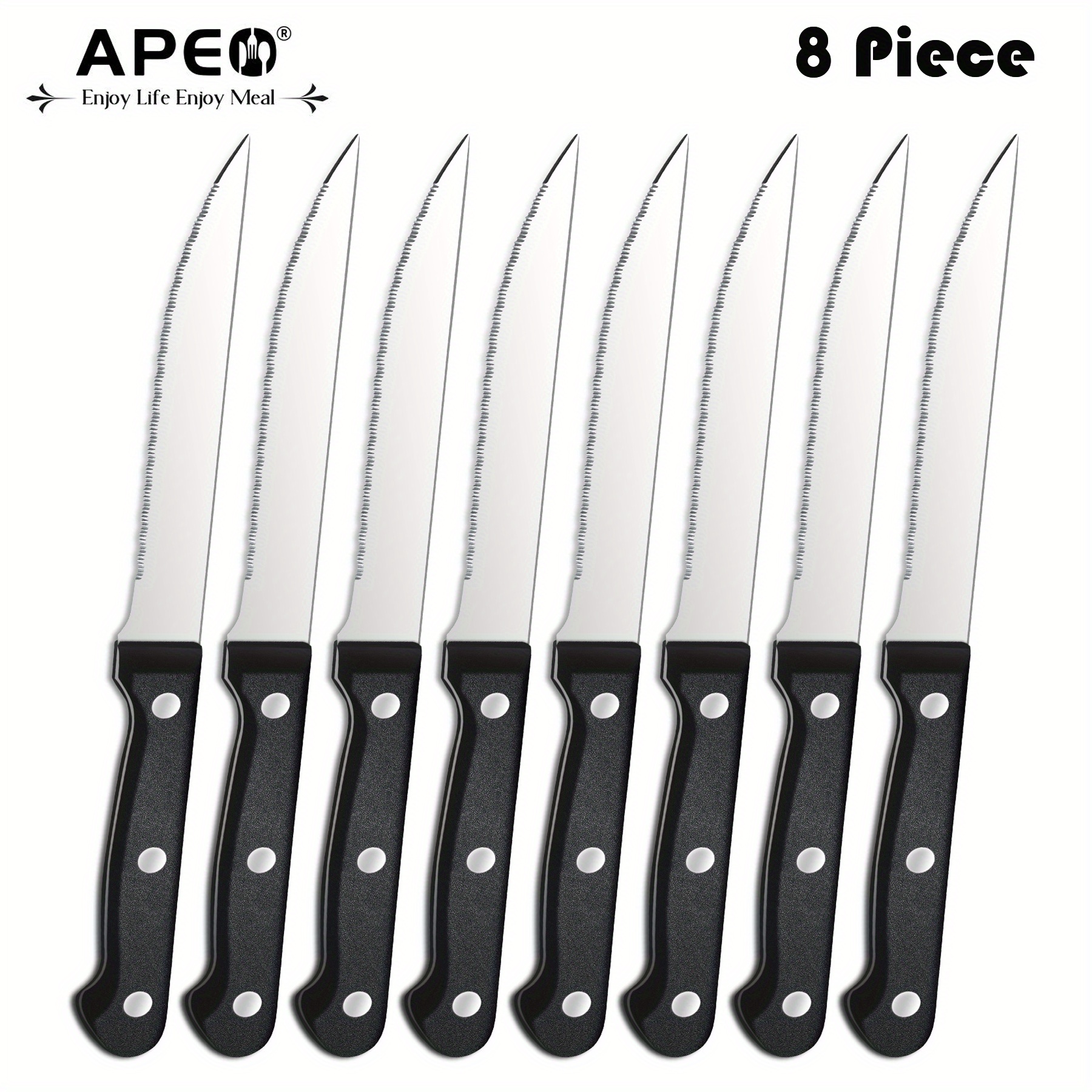 Steak Knife Cutlery Sharp Dinner Knives Stainless Steel Tableware Kitchen  Home Flatware - Temu