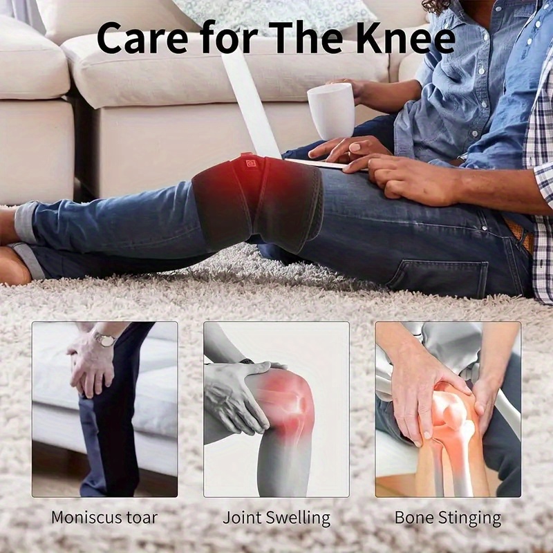 electric heating care for knee protection tool infrared heating relax knee joint and rehabilitation in arthritis joint exercise health care and protective belt heated knee brace wrap support thanksgiving gift for dad mom details 6