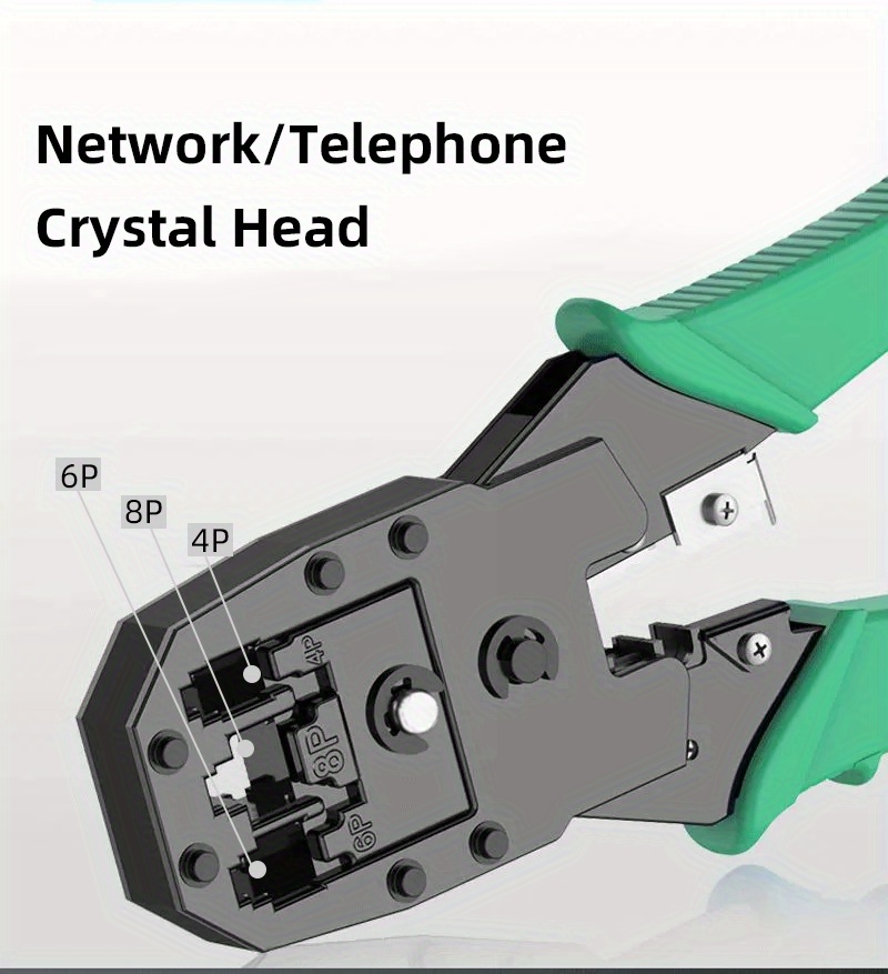 Professional Rj45 Cat5 Cat6 Crimper Tool 4p/6p/8p Temu Canada