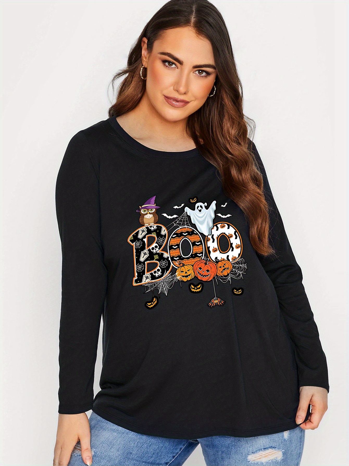 halloween tees plus size