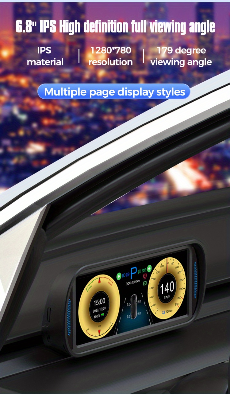 Hud Model 3 2019 2022 Head Display Speedometer Digital - Temu