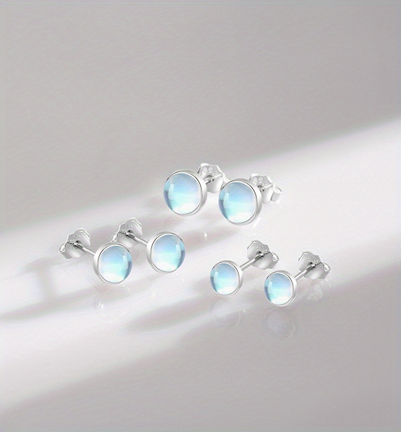 925 Sterling Silver Flower Stud Earrings for Women,2 in 1 Pink CZ Cherry Blossoms Earrings Cute Dainty Drops earrings Lightweight Hypoallergenic Jewelry Gift Box Included