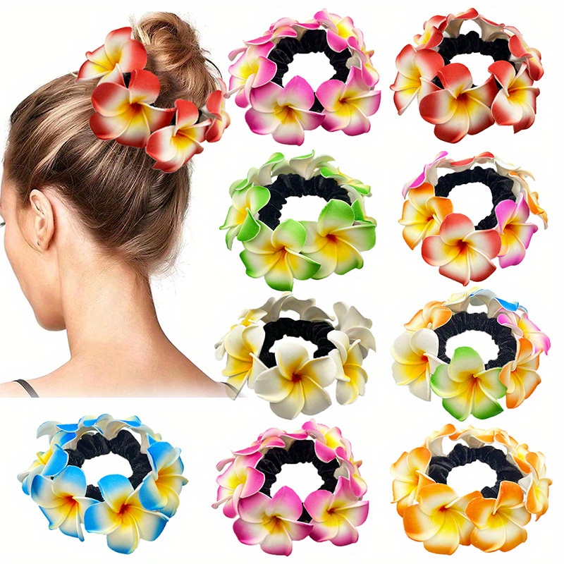 113/57/53pcs Hair Accessories Set for Women Girls Soft Terry Cloth Hair Ties Flower Hair Claw Clips Hair Scrunchies Cute Ponytail Holders,Temu