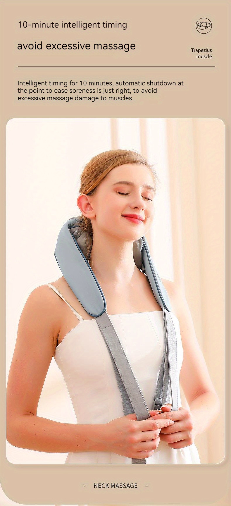 Neck Massager Neck Shoulder Waist Leg Relax Massager - Temu