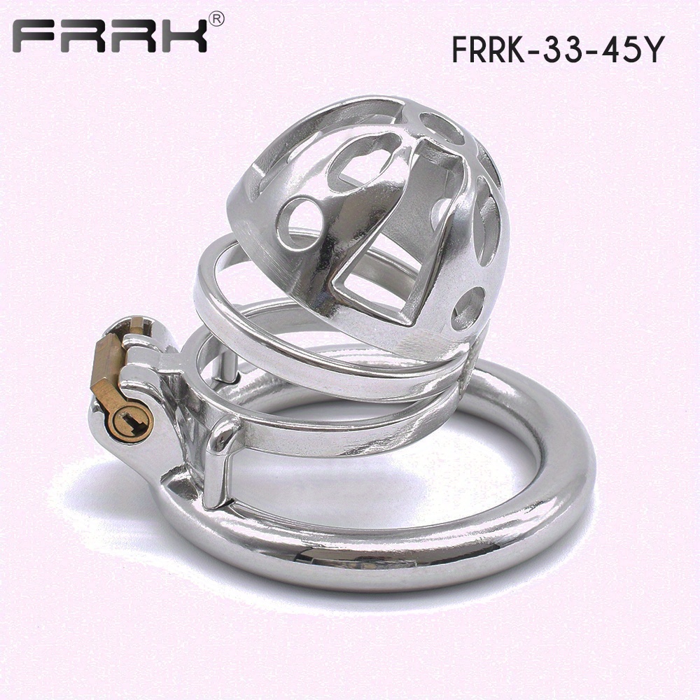 1pc Metal * Cage Chastity Device 304 Stainless Steel Cock Lock Bondage Belt  * * Sexual Pleasure * Rings * * Toy