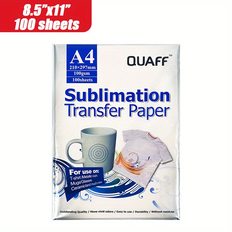 Sublimation paper thermal transfer paper 8.5 x 11 inches (about