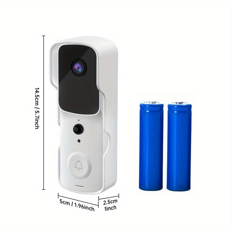 Timbre wifi inteligente r4079 con camara infrarojo / sensor de movimiento /  impermeable