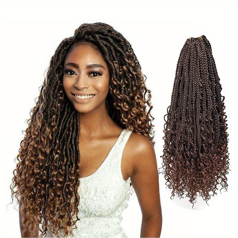 French Curls Braiding Hair Pre-Stretched Braids Hair #350 Brown Hair Extensions E Z Braiding Hair 6