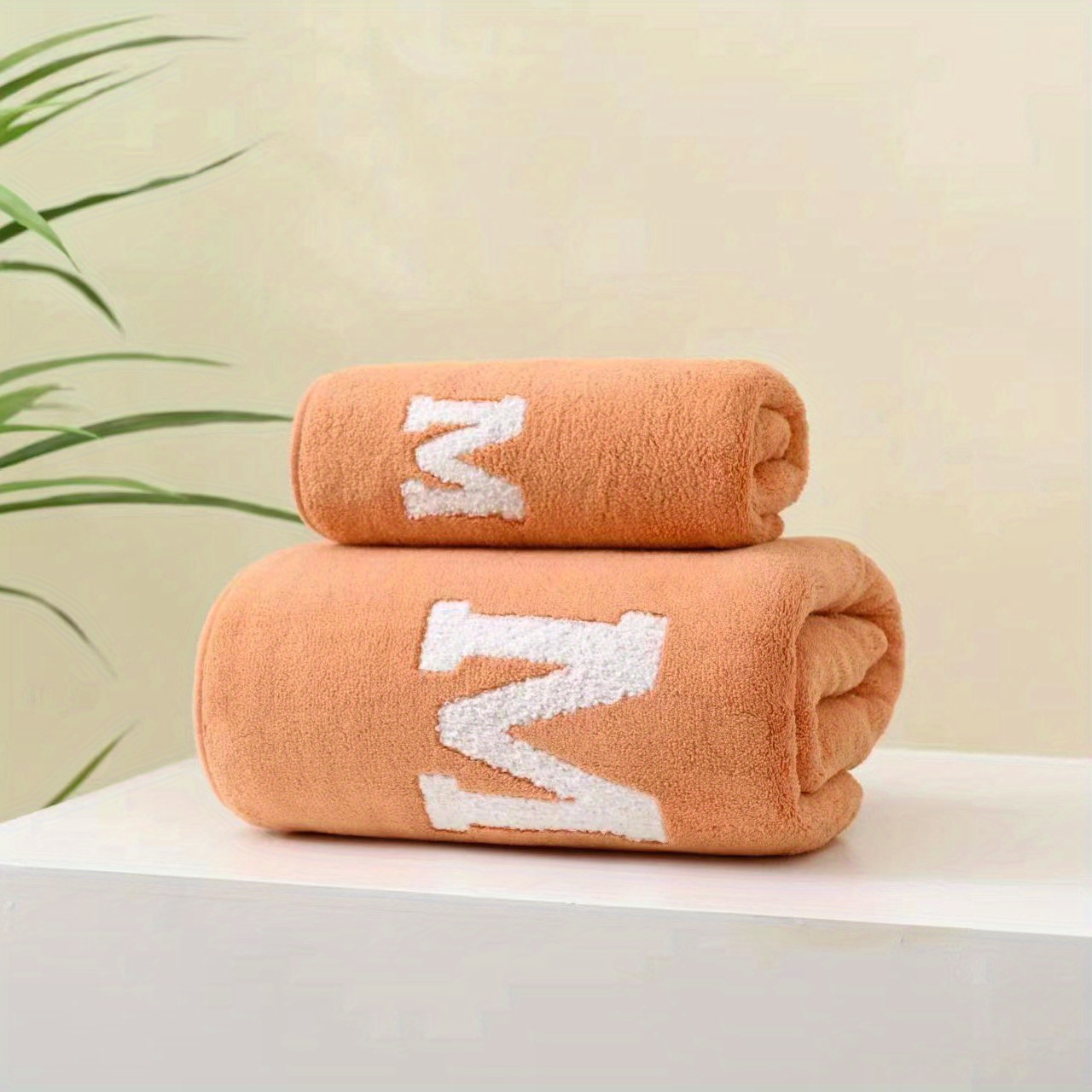 Letter Embroidered Fingertip Towels Hanging Towel For - Temu