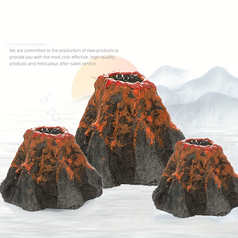 Temu　樹脂製の模擬火山築城装飾、ホームクラフト、アクセサリー　火山噴火モデル実験、火山噴火おもちゃ、科学、早期教育アイテムに使用できます。　Japan