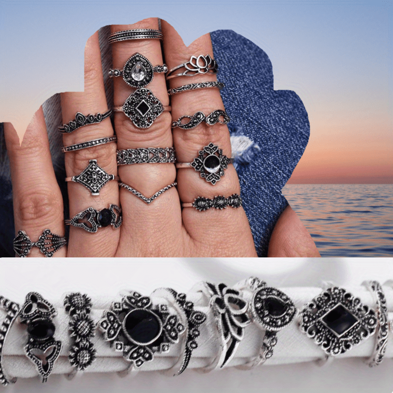 Bohemian ring store sets