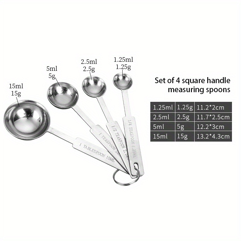 Measuring Spoons Stainless Steel Measuring Spoons Set Of 10 And 1 Egg  Beater For Measuring Dry And Liquid Ingredients Cooking Baking Tablespoon  Teaspoon Metal Measuring Spoon (11 Pieces) 
