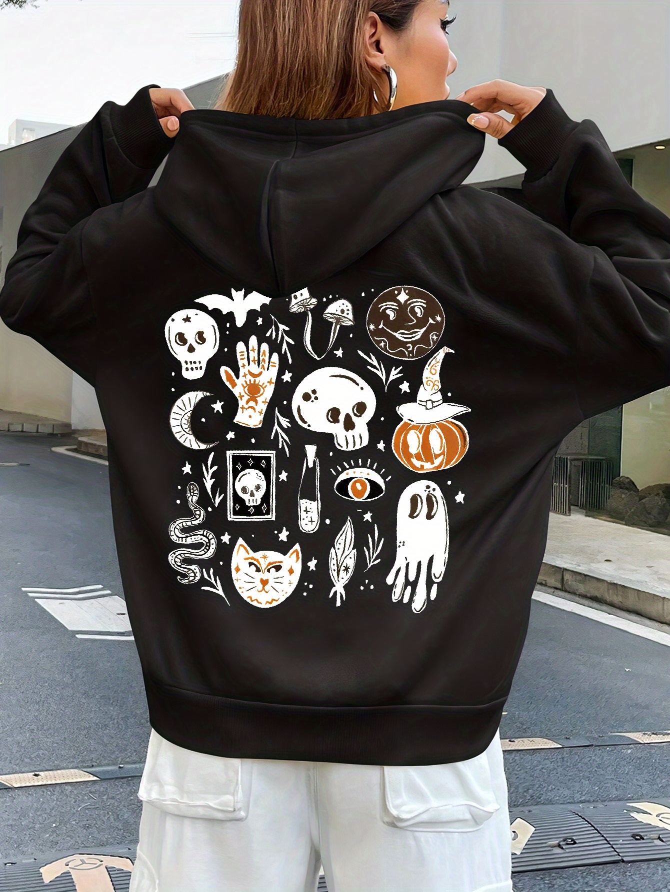 Plus size halloween hoodies hotsell