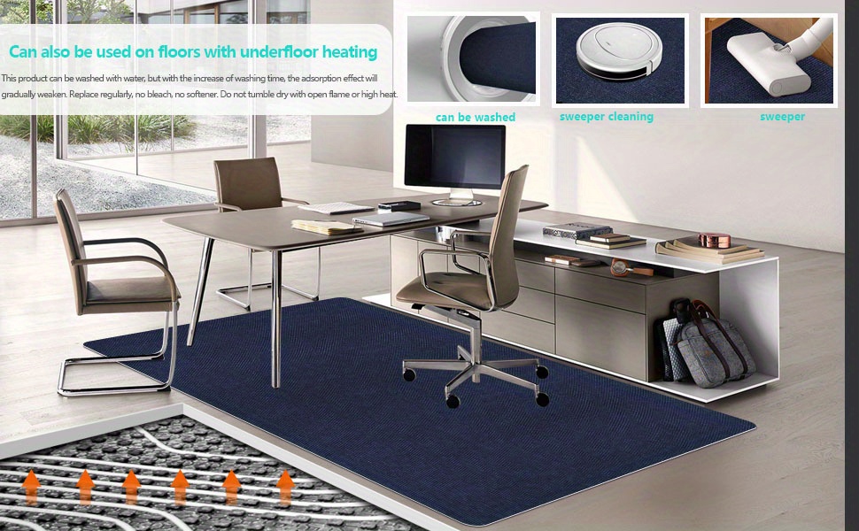 Non slip Office Chair Mat For Hardwood Floors Anti slip Desk - Temu