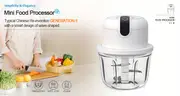 350ml usb wireless multi function food electric garlic chopper mini small garlic masher mincer crusher for pepper chili nuts meat grinder food processor electric mincer vegetable chili meat grinder food crusher details 5