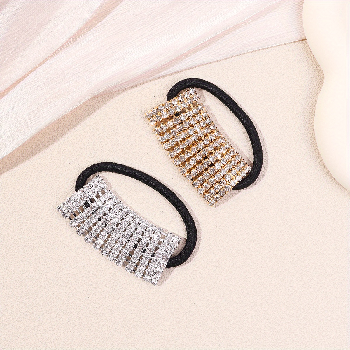 1pc Strass Cheveux Manchette Cravate Paillettes Cheveux Corde Élastique  Porte-queue De Cheval Femmes Filles Élégant Cheveux Accessoires - Temu  France