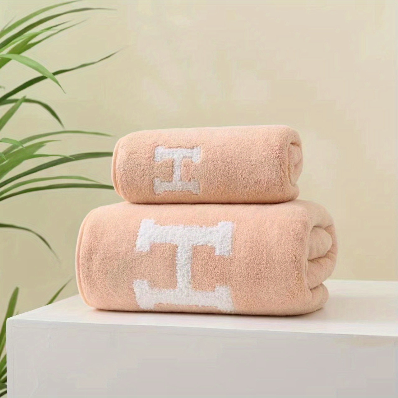 Letter Embroidered Towel Set Soft Hand Towel Bath Towel Temu