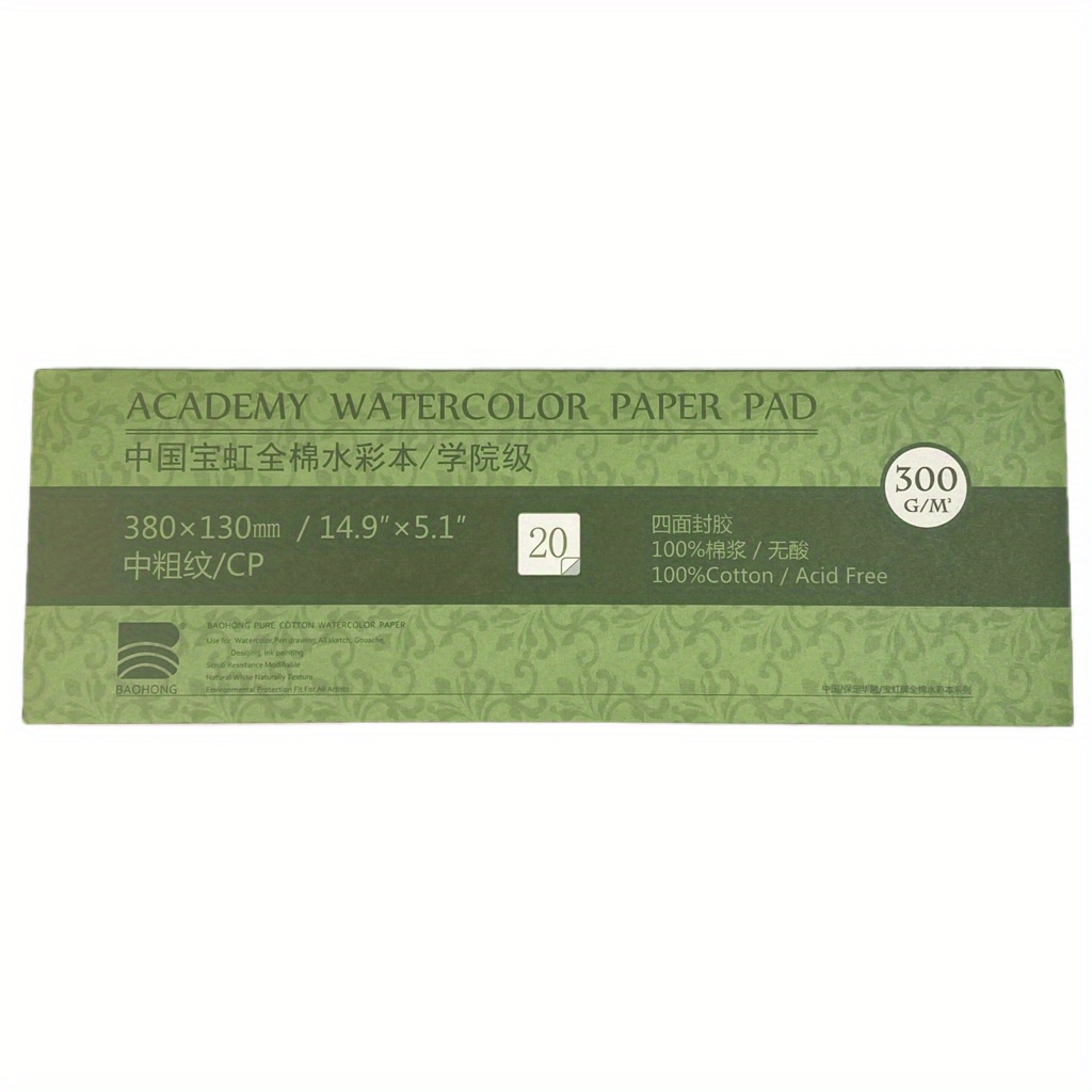 100% Cotton Watercolor Paper Textured Surface Watercolor Pad - Temu