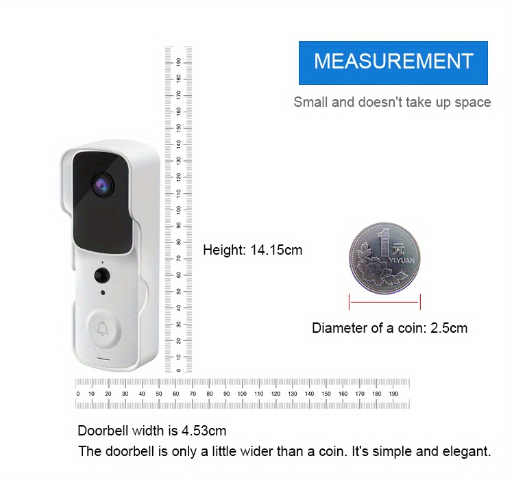 Timbre Cámara 1080p Cámara Timbre Inalámbrico Sin Timbre - Temu