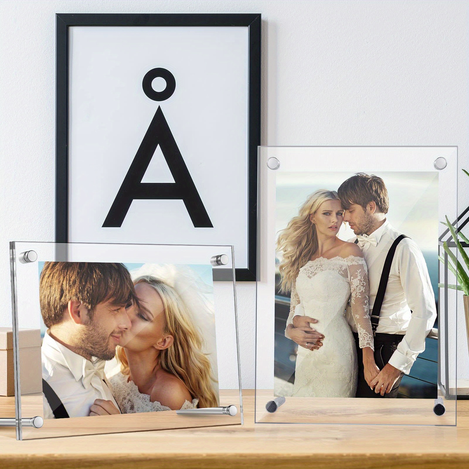 Clear Acrylic Picture Frame Acrylic Photo Frame Desktop Temu