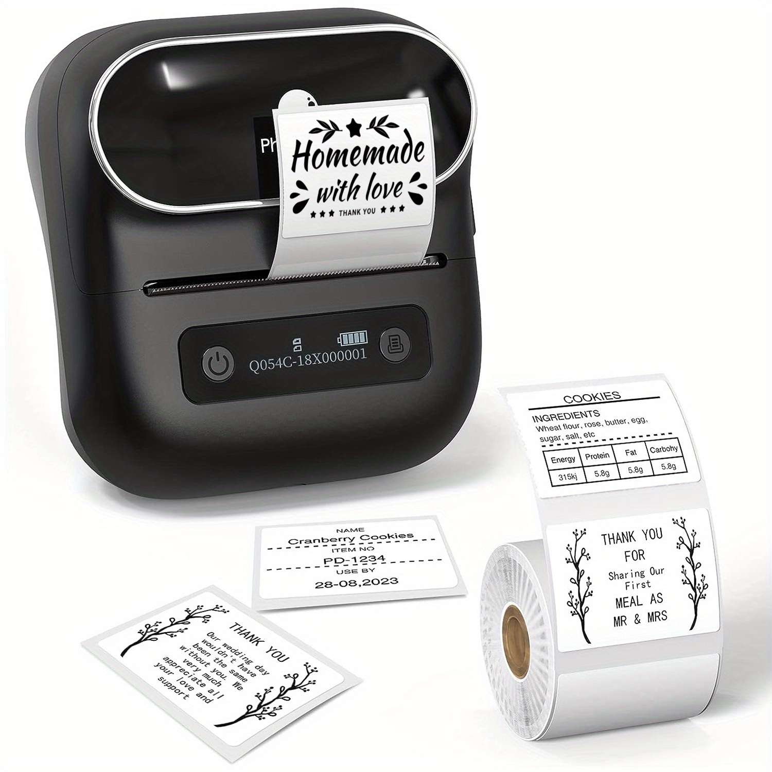 Phomemo M110 Imprimante d'étiquettes Portable Bluetooth pour Smartphones  iOS et Android Étiqueteuse de Codes-Barres Étiqueteuse pour étiquettes
