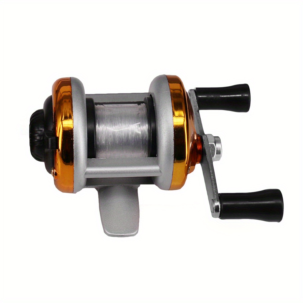 Mini Ice Fishing Reel For Winter, Aluminum Small Drum Reel With Double  Rocker, Fishing Tackle