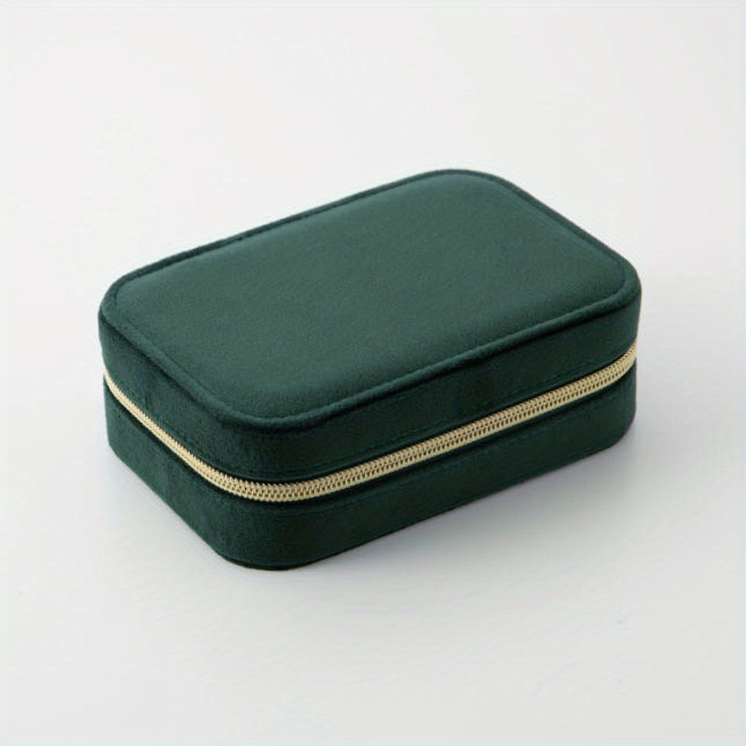 Velvet Jewelry Box Travel Portable Jewelry Organizer Box - Temu