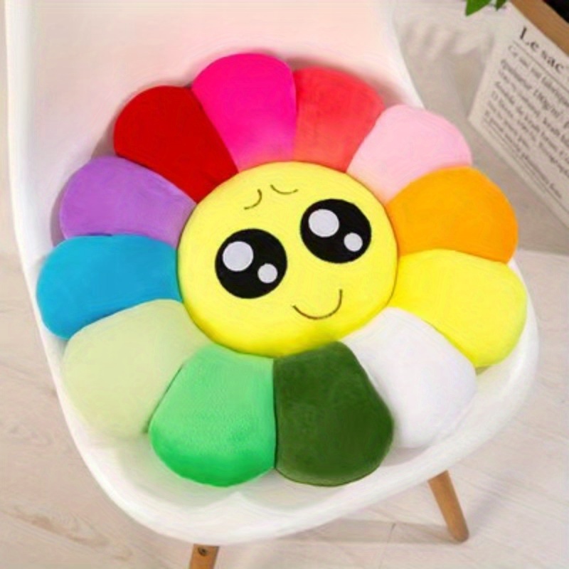 Smiling Flower Pillow, Flower Pillow Cushion