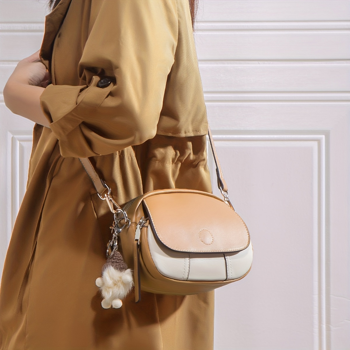 Vintage Crossbody Bag Retro Pu Shoulder Bag Womens Fashion Handbag