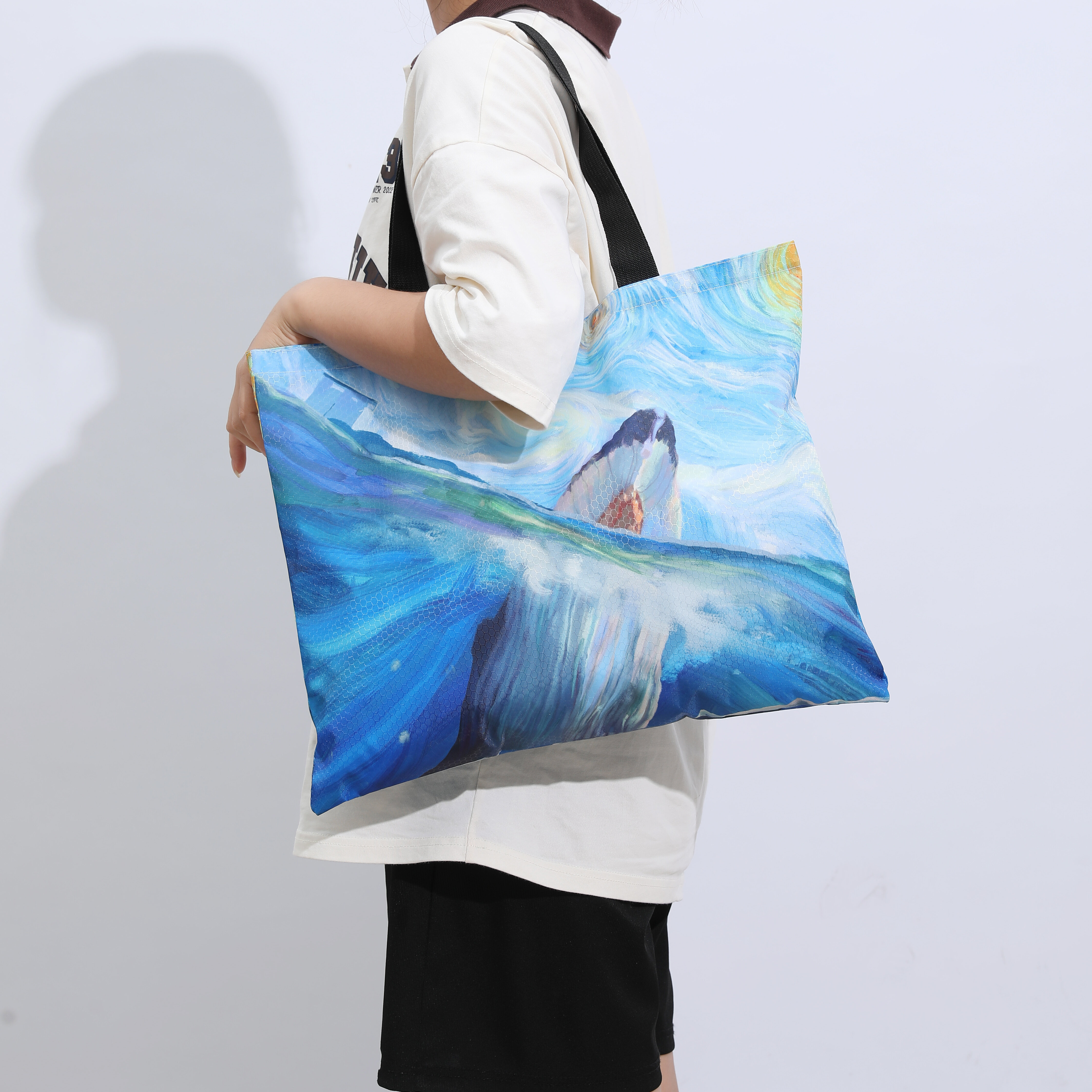 Blue Canvas Monique Tote Bag
