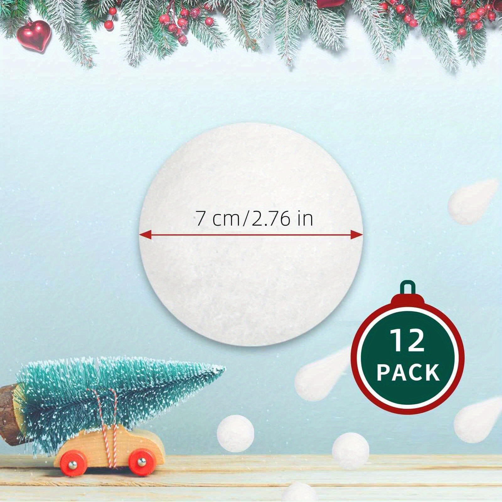 6pcs Fake Snowballs Snow Toy Balls Artificial Indoor Snowballs With For  Indoor Outdoor Snow Fight, Christmas Toss Game