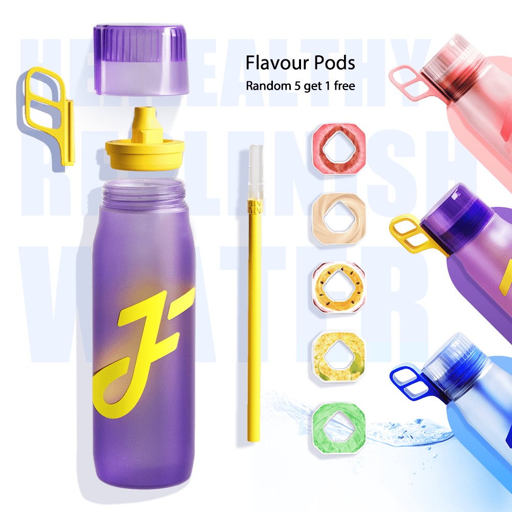 Sports Water Bottle 1 Flavor Pod Water Cups Portable Travel - Temu