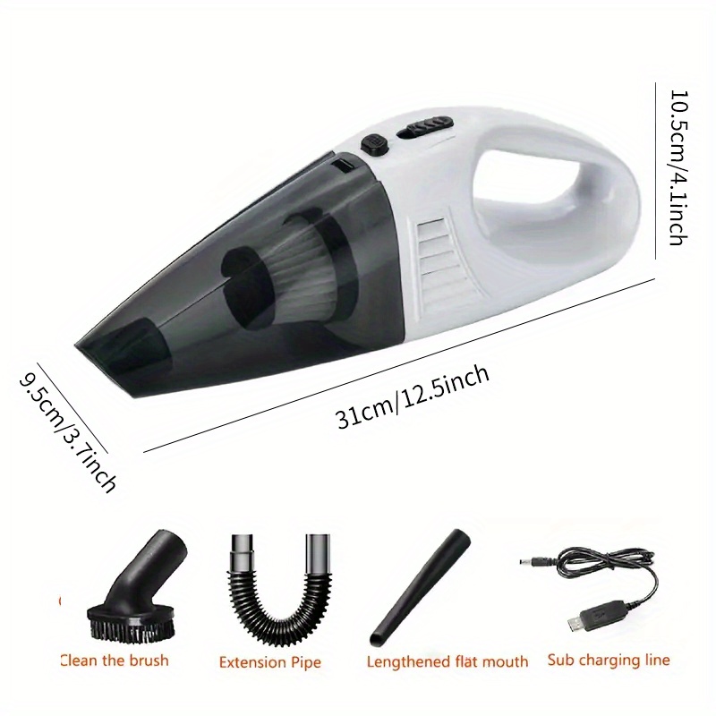 Portable Car Vacuum Cleaner Car Detailing Vacuum Rechargable Dual Use 120W  Use Tool for Kitchen Detailing Cleaning RV