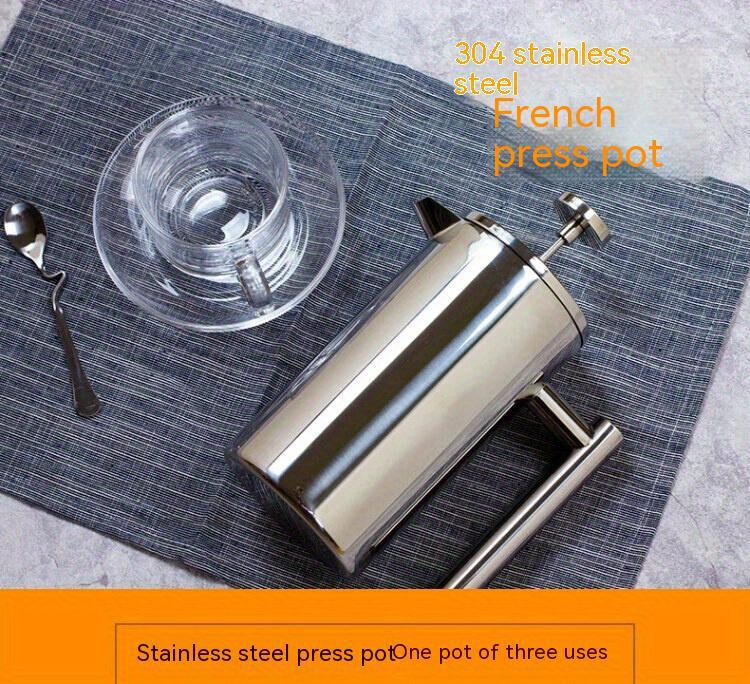  Outlery French Press - Portable Stainless Steel Coffee