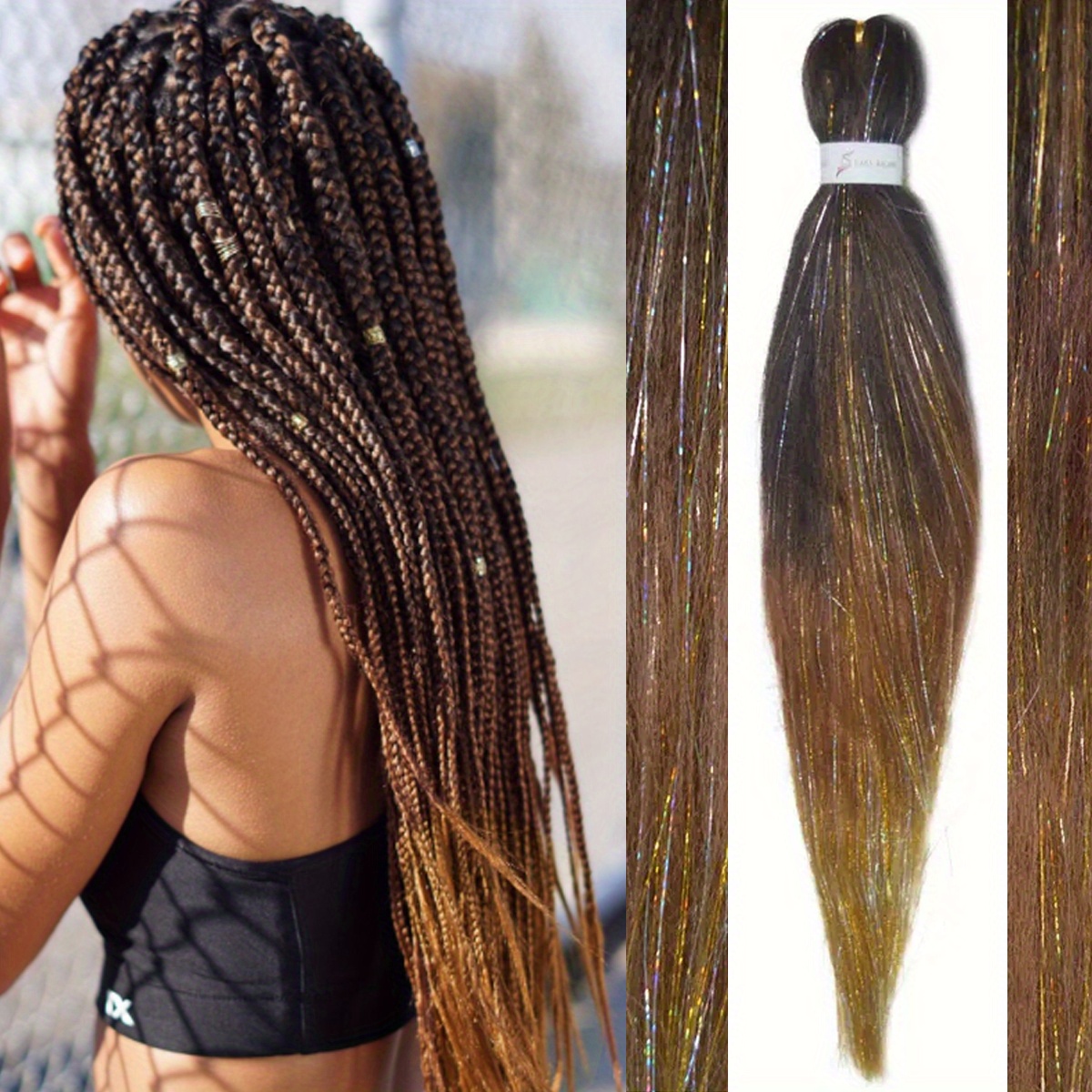 Easy Braiding Hair 26 inch long Jumbo Braids Yaki Straight Crochet  Synthetic Ombre Hair Extensions Low temperature Fiber 90g/ pc