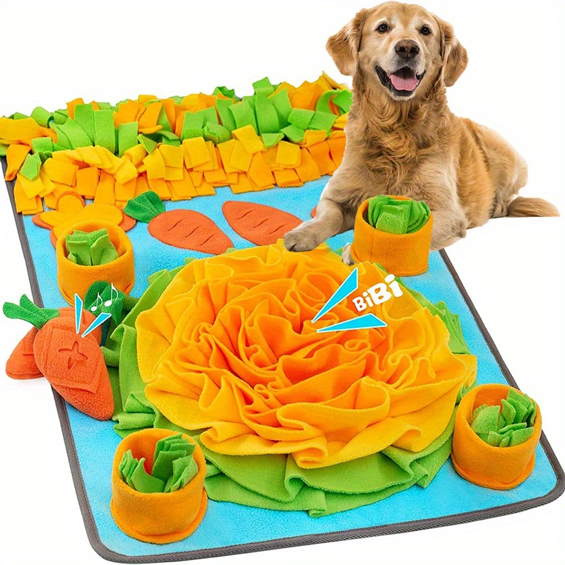 Dog Snuffle Mat, Foldable And Washable Dog Puzzle Feeding Mat, Dog