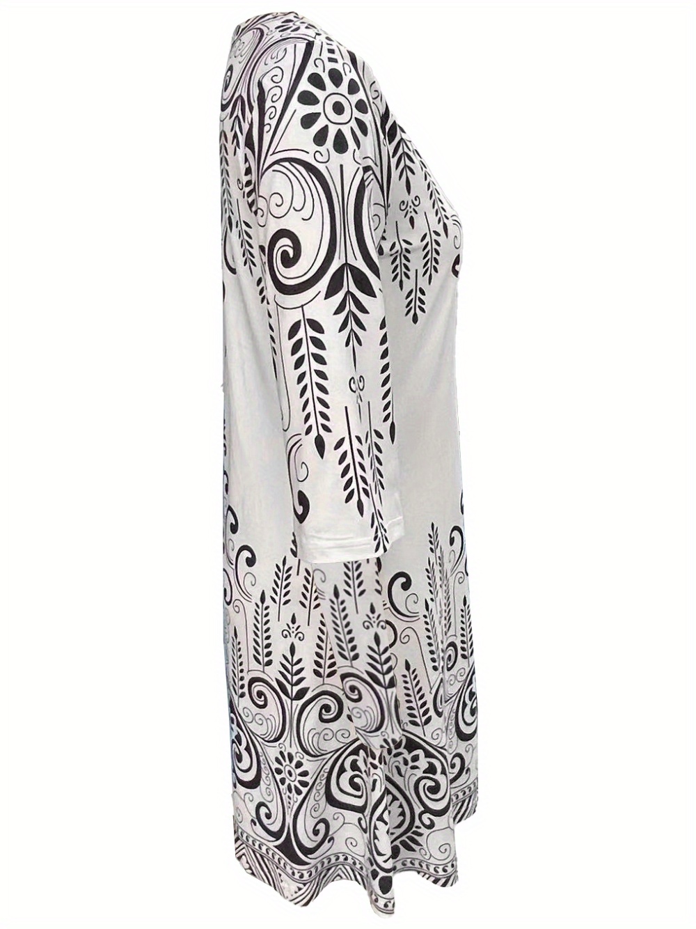 Vintage Ethnic Style Printed Dress main image 1