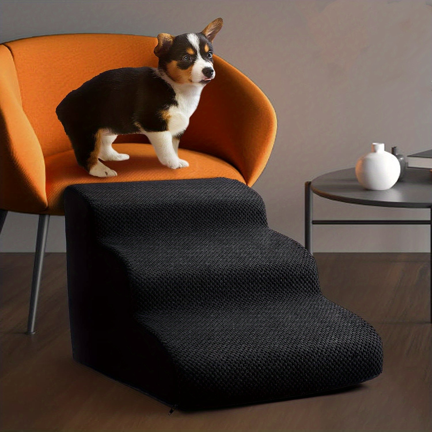 Pet Stairs For Dogs And Cats, Non Slip Platform Washable Puppy Climbing