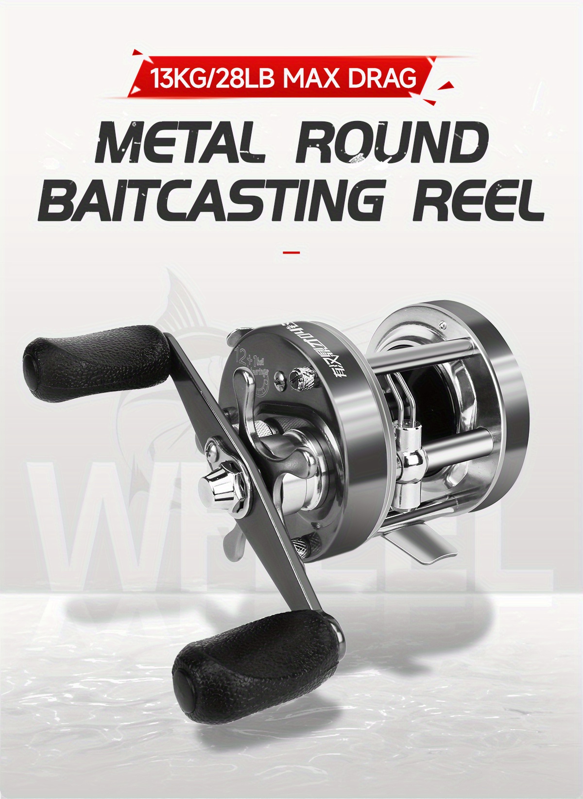 Metal Baitcasting Reel,Fishing Reel Aluminum Alloy Aluminum Alloy